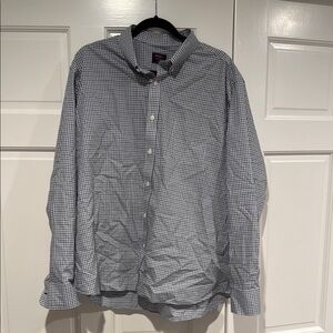 Untuckit Men's Blue XXL Checkered Shirt